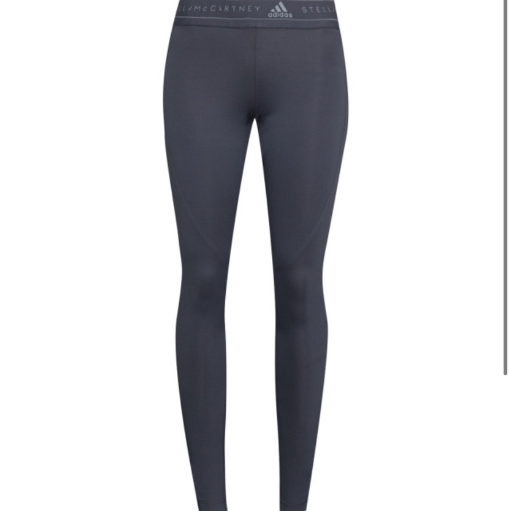DARK GREY WOMEN STELLA MCCARTNEY ADIDAS LEGGINGS